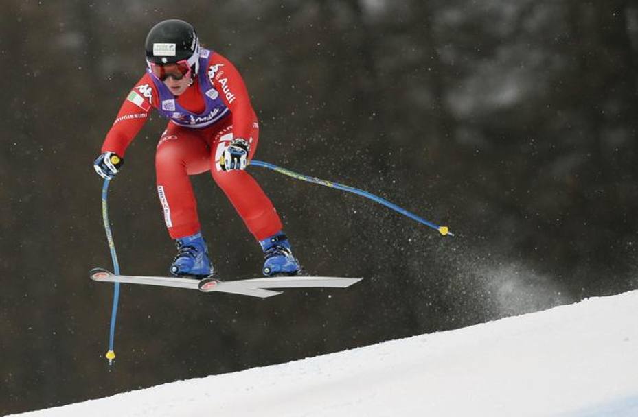 Elena Fanchini, 29 anni, in azione a Cortina: è la sua seconda vittoria in Coppa del Mondo REUTERS